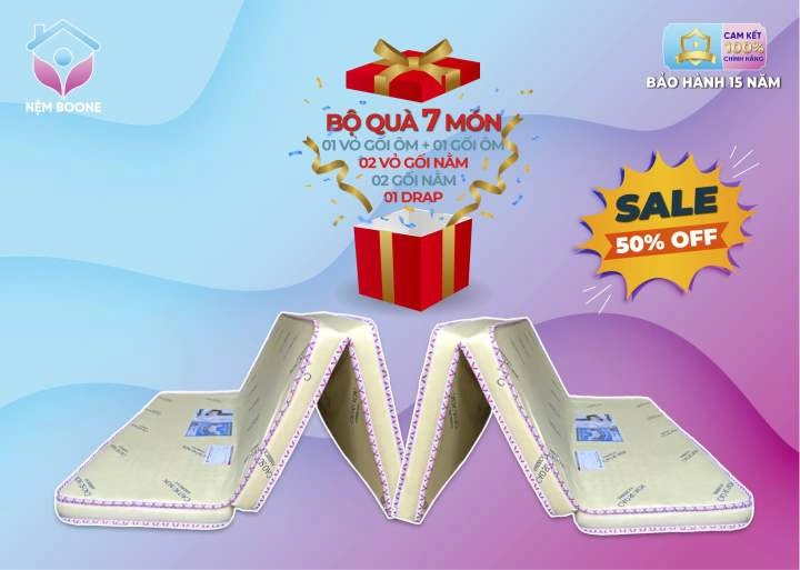 Bảng kích thước nệm gấp 3 theo mét chuẩn