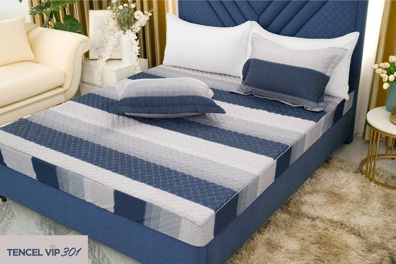 Bề mặt vải Tencel của bộ chăn ga Kim Cương