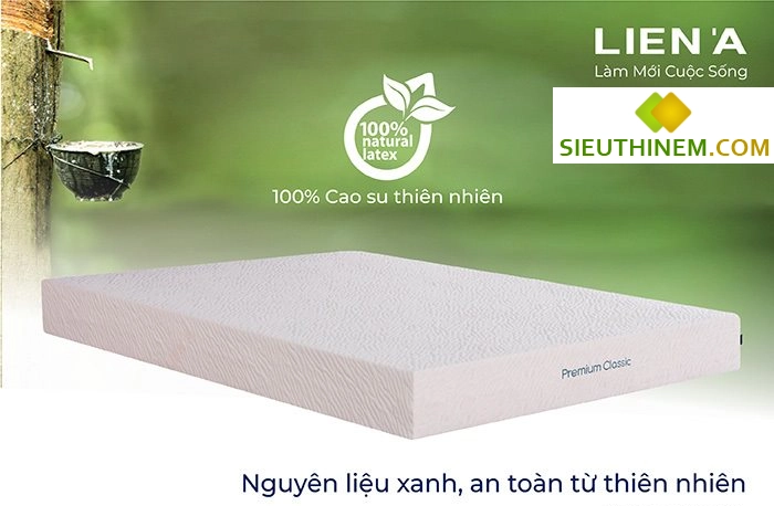 bé ngủ ngon trên nệm cao su Liên Á