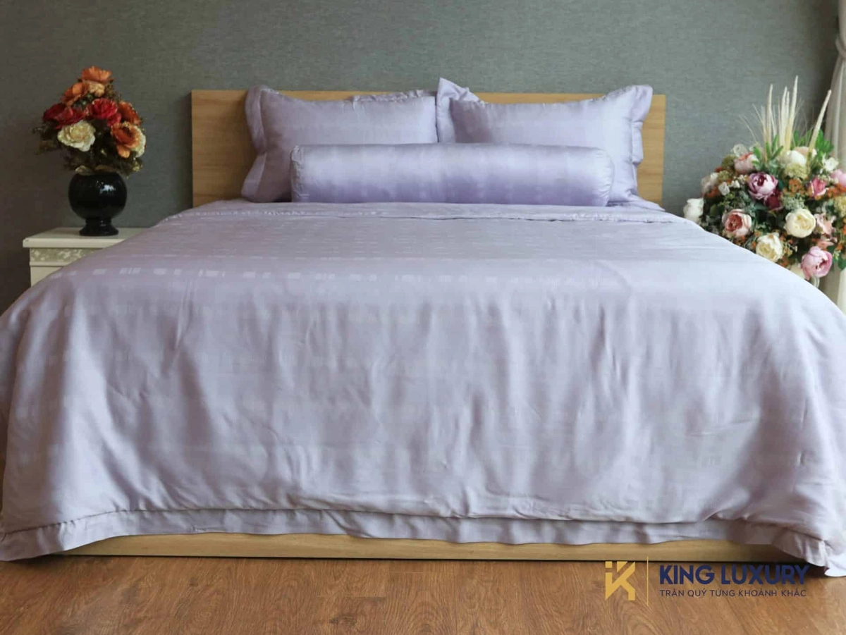 bộ chăn ga gối cao cấp nhập khẩu Tencel sang trọng