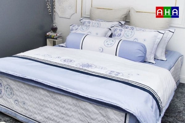 bộ ga gối Edena cùng bảng hướng dẫn