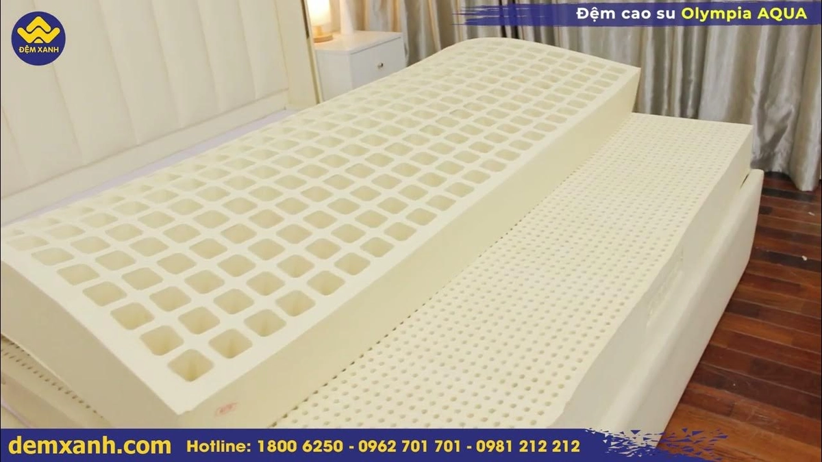 Cận cảnh lỗ thoáng đệm cao su Kim Đan