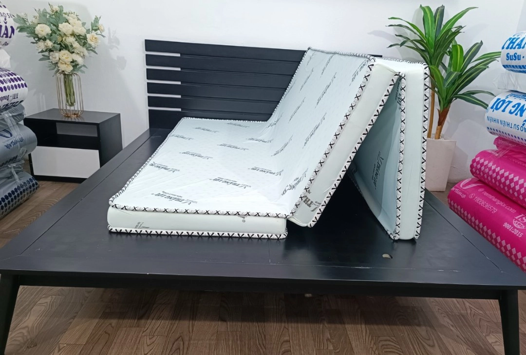 cận cảnh nệm cao su non Thắng Lợi bề mặt êm ái