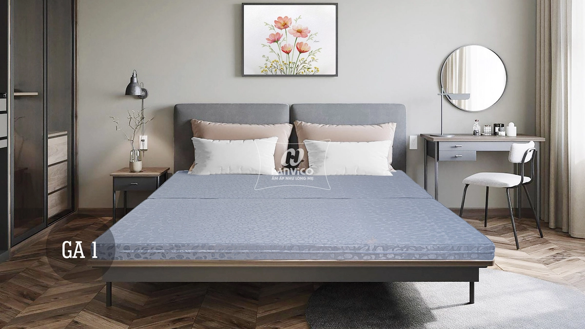 cận cảnh sợi bông ép Hanvico và vỏ gấm