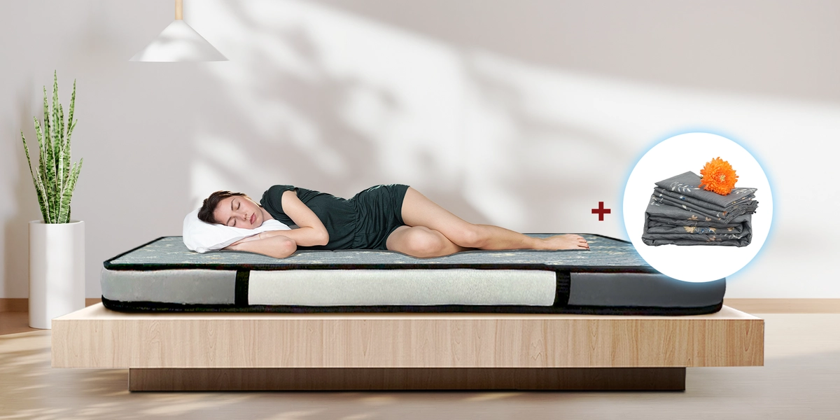 cặp đôi ngủ yên giấc trên nệm Trung Sơn