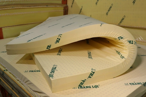 cấu tạo nệm Thắng Lợi vỏ khóa kéo và lõi foam