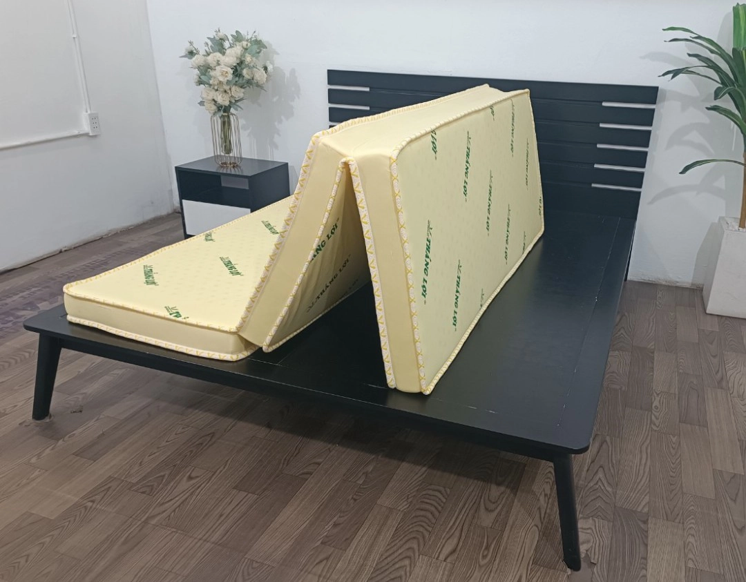 Cấu trúc nệm cao su non American gấp 3 cắt lớp