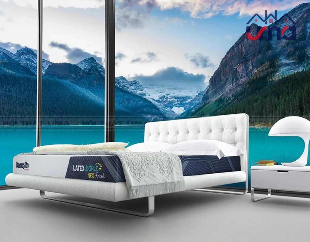 chi tiết áo bọc đệm Dunlopillo thoáng khí