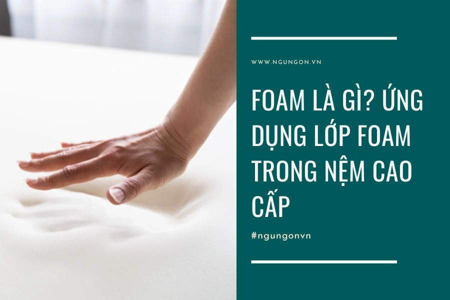 chi tiết lớp foam nệm Trung Sơn chụp cận cảnh