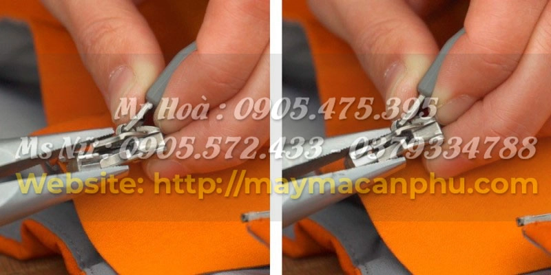 Chi tiết vải áo nệm American khóa kéo chống trượt