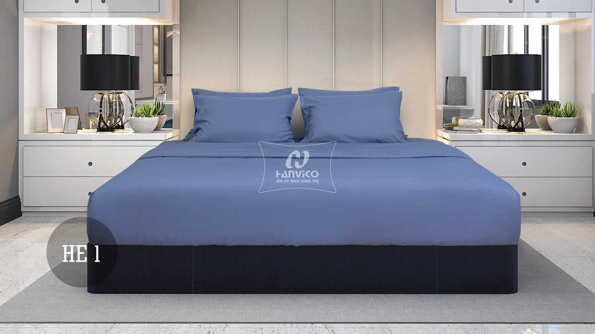 giặt máy nhẹ nhàng bộ chăn ga hanvico tại nhà