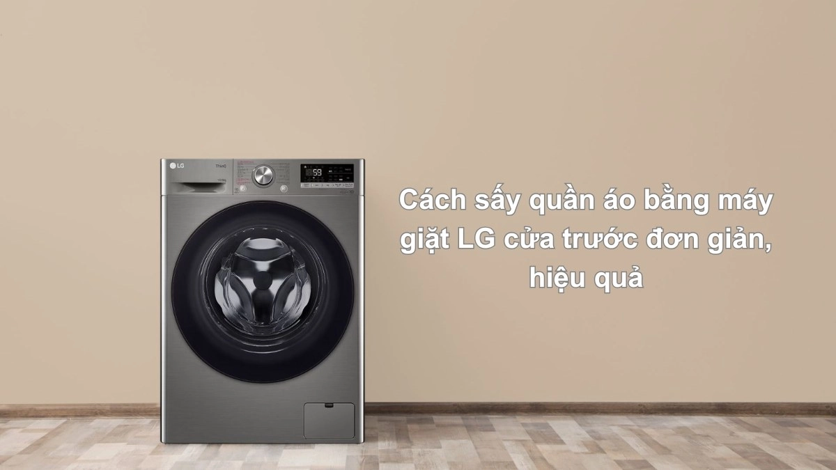 Giặt sấy bộ Everon bằng máy cửa trước