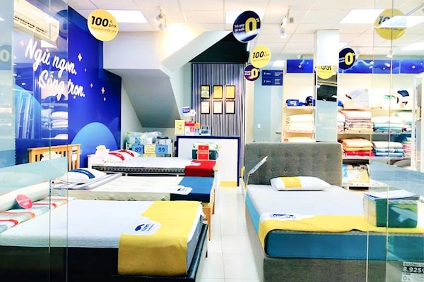 kiểm tra đánh giá cửa hàng nệm gấp trên điện thoại