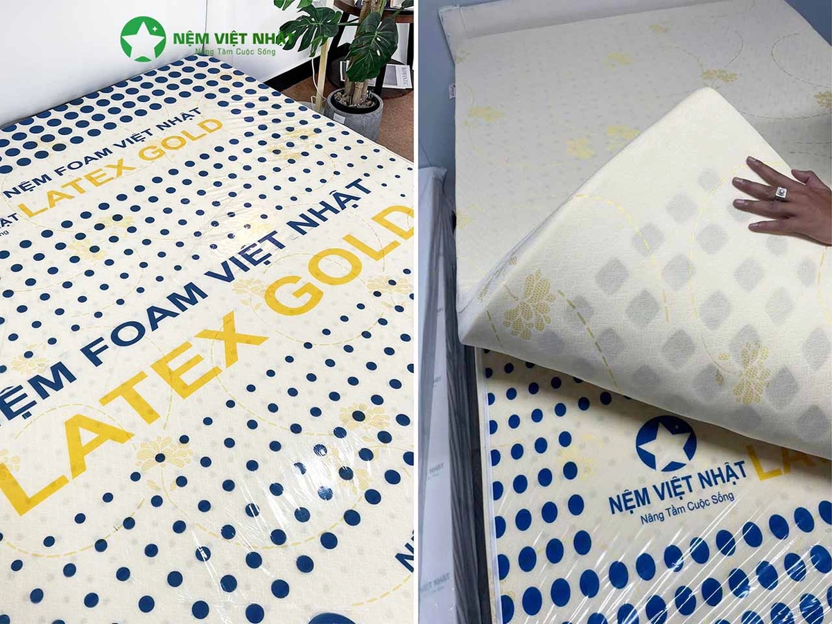 mặt cắt lõi nệm Vinalatex với lỗ thoáng đôi