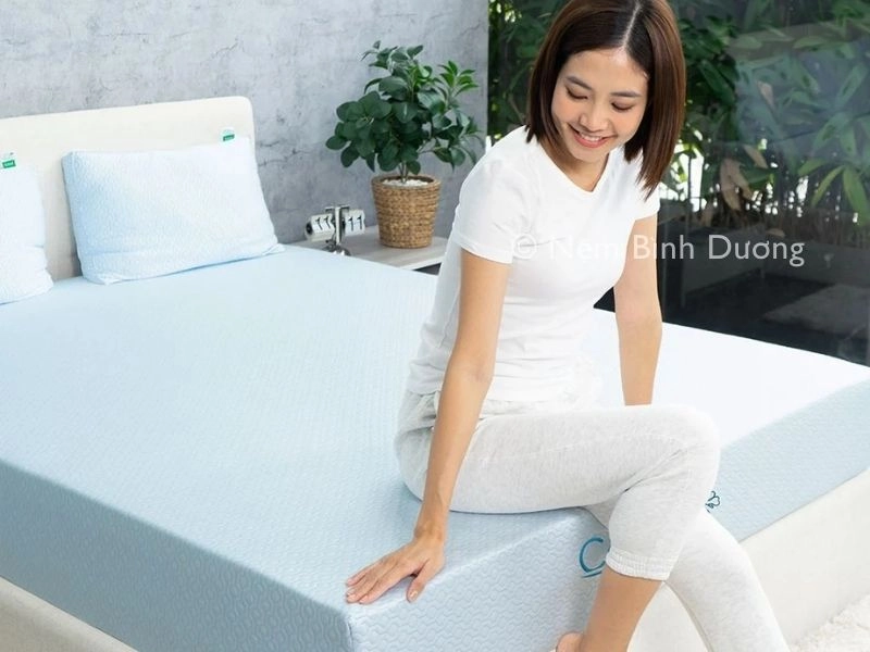 Minh họa cột sống trên nệm cứng và nệm mềm