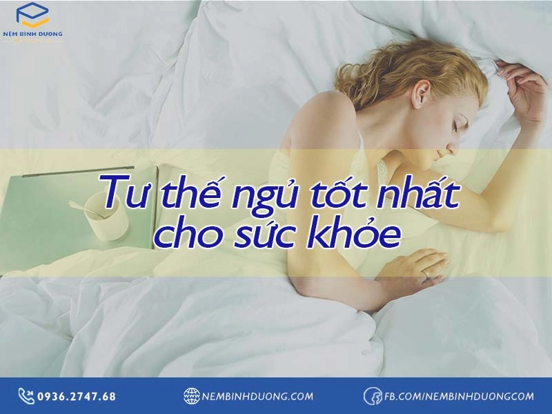 minh họa tư thế ngủ trên nệm cao su