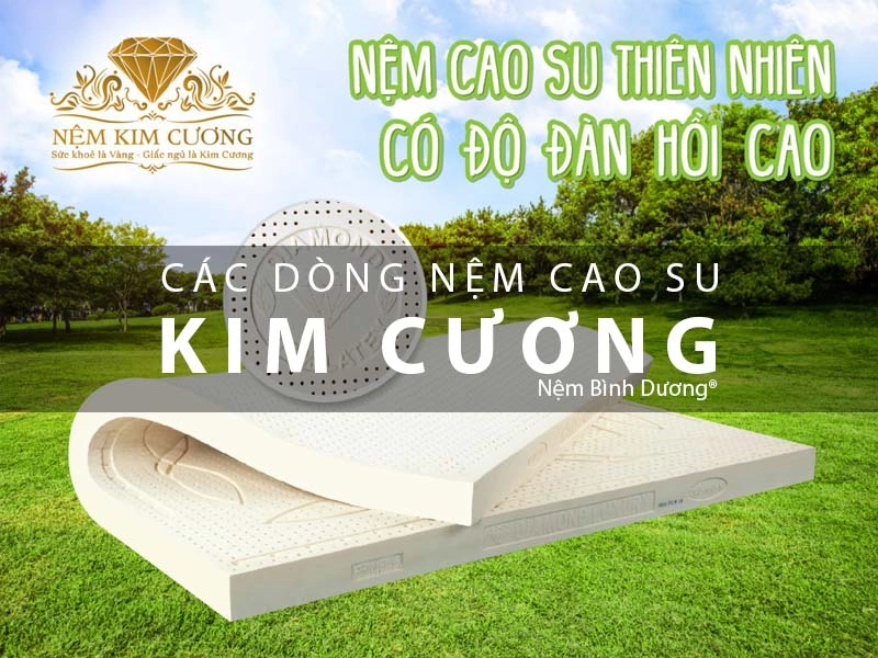 nệm cao su Kim Cương và Kymdan trong phòng ngủ tối giản