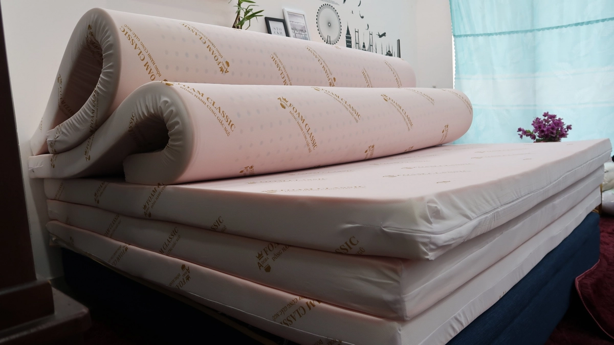 nệm cao su non Tempur cấu trúc foam nhiều lớp