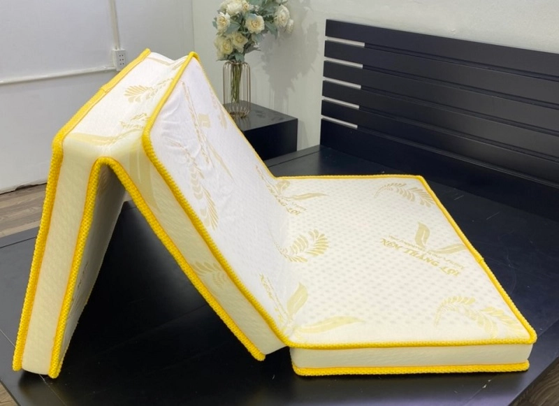 nệm gấp 3 Thắng Lợi đặt trong căn hộ studio