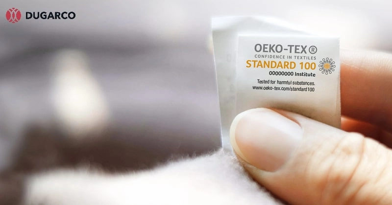 nhãn OEKO TEX trên sản phẩm Hanvico