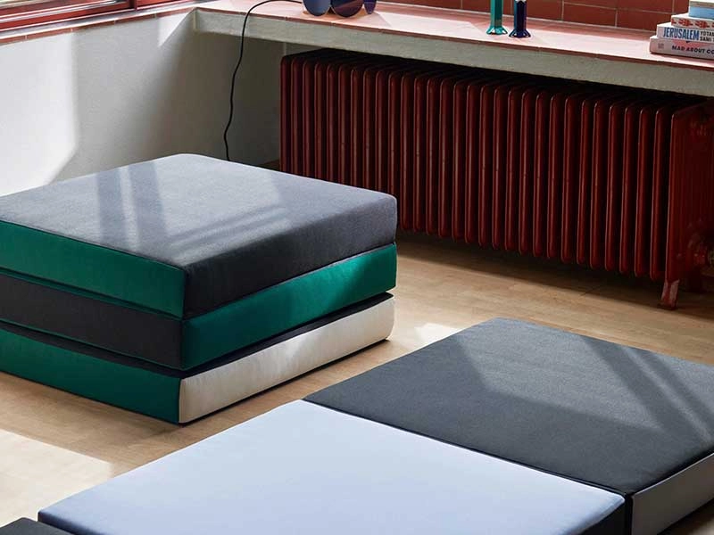 nhiều mẫu nệm gấp 3 xếp chồng tại showroom