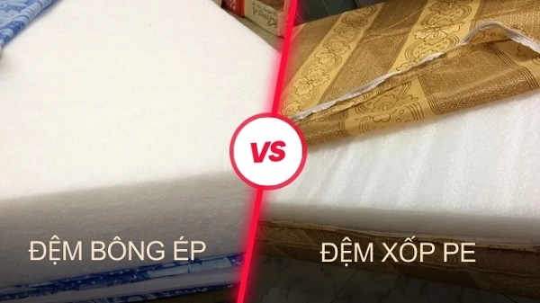 So sánh đệm xốp ép với latex memory foam lò xo