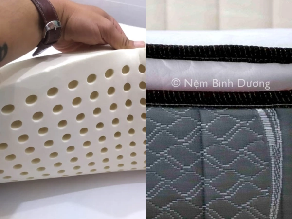 so sánh nệm cao su và nệm lò xo theo tiêu chí