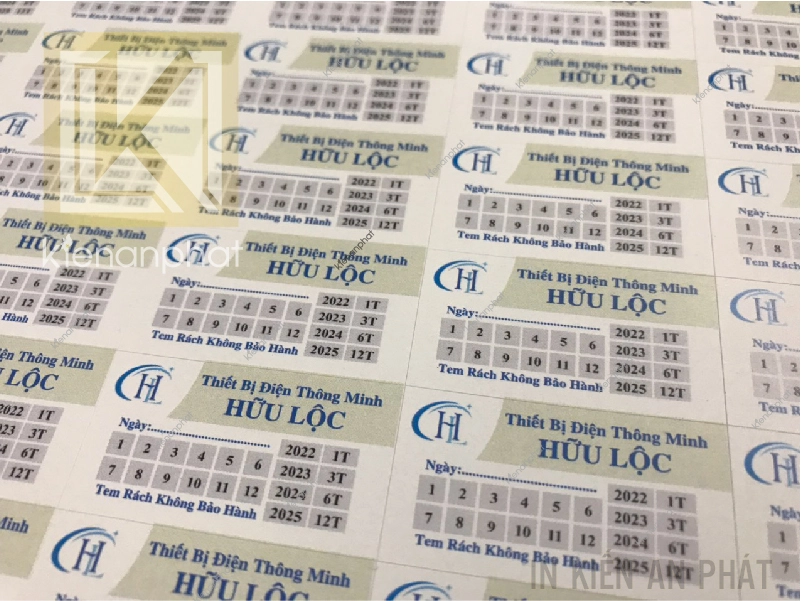 tem bảo hành trên nệm Kim Cương Thắng Lợi Kymdan