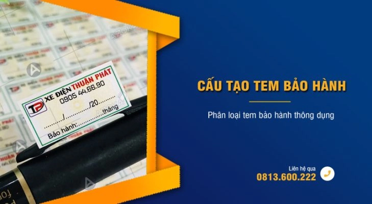 tem bảo hành và mã QR của Thắng Lợi