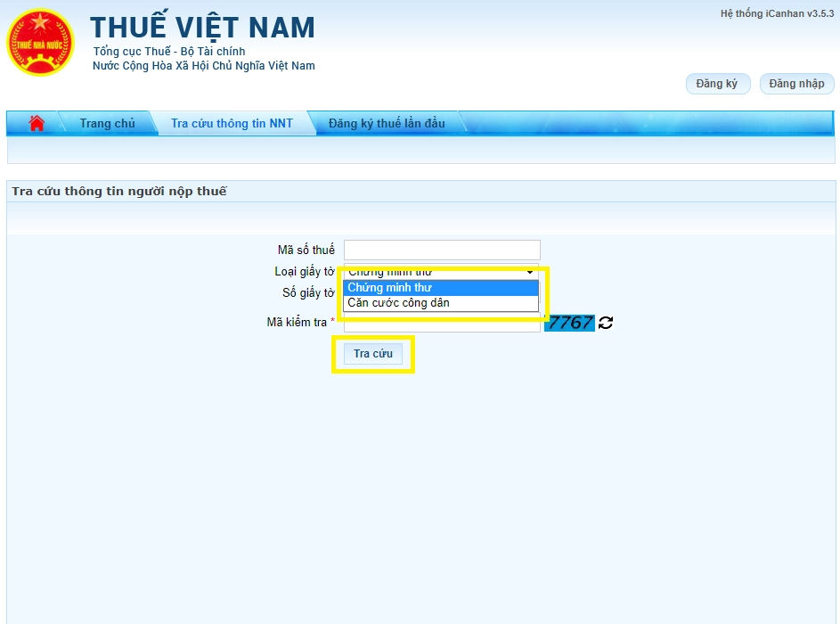 tra cứu mã số thuế Vạn Thành Lợi trực tuyến