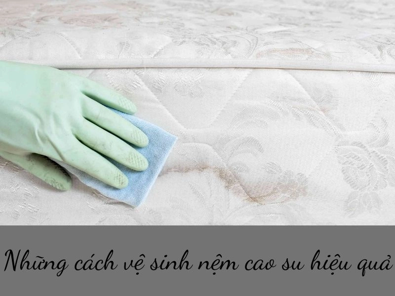 vệ sinh áo nệm cao su hoạt tính đúng cách