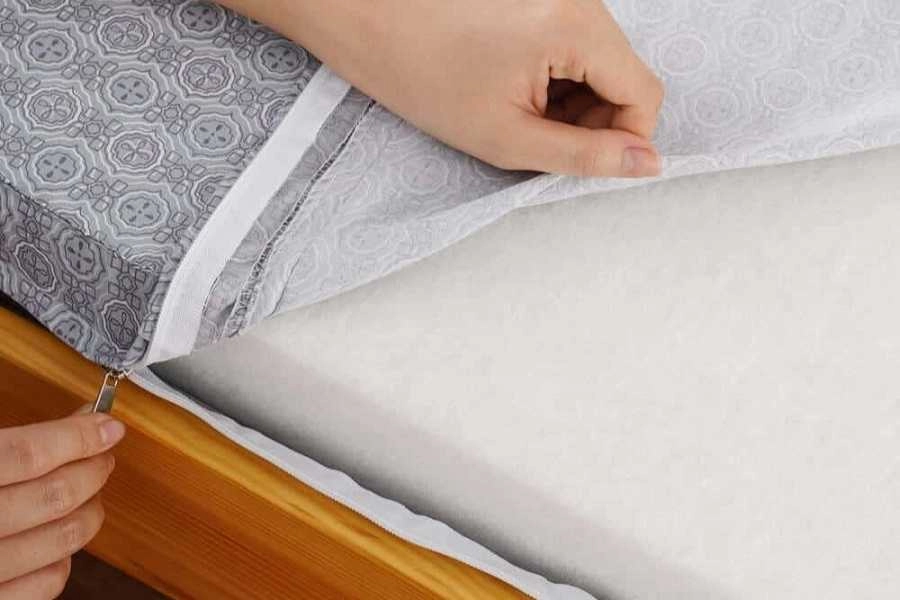 vệ sinh áo nệm kim cương tháo rời phơi râm