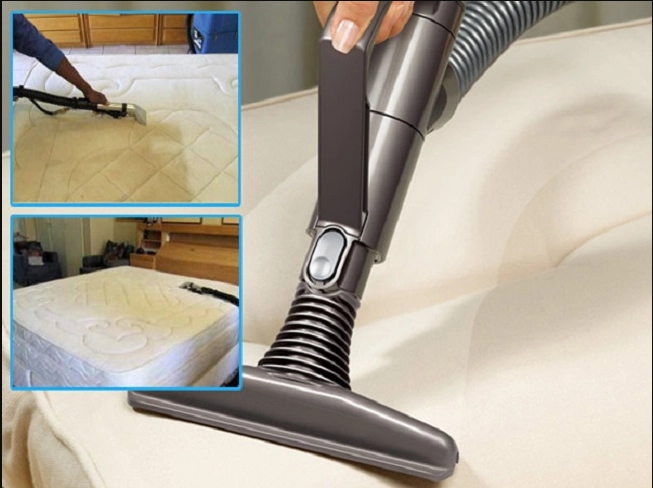 vệ sinh nệm Nệm Thuần Việt bằng máy hút