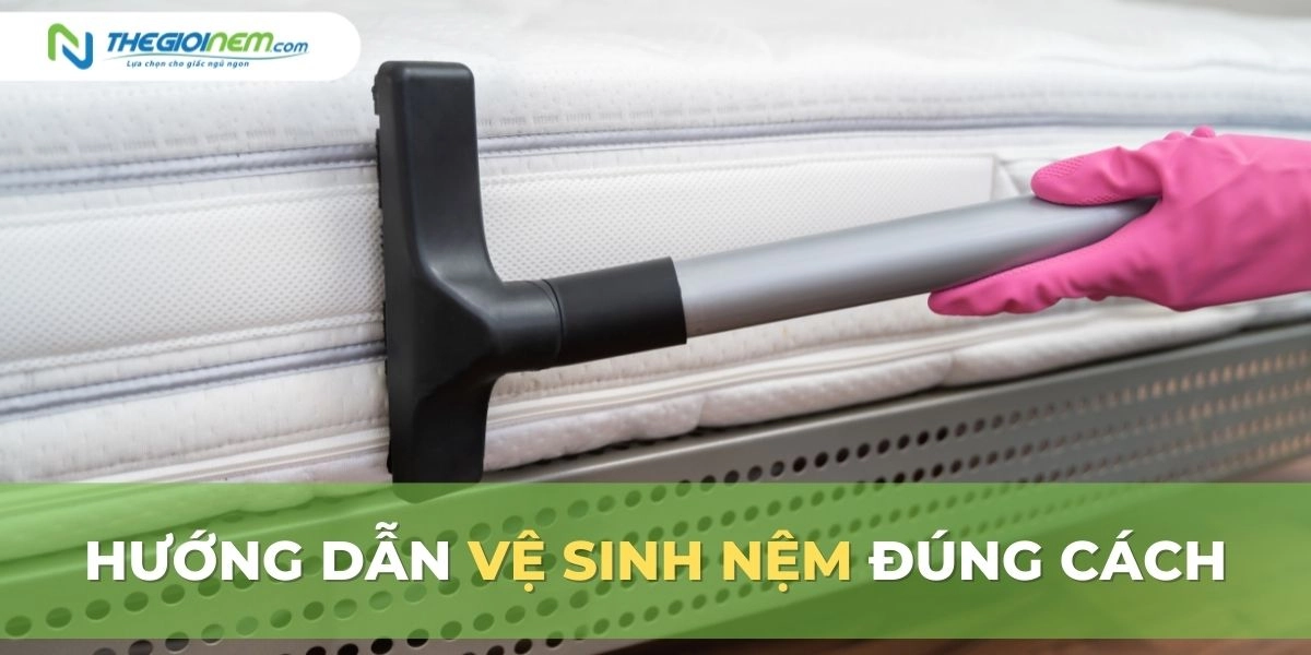 vệ sinh và xoay chiều nệm Dunlopillo đúng cách